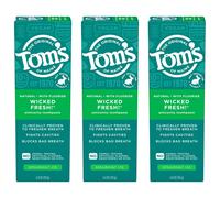 Tom's of Maine Wicked Fresh! Natural Anticavity Toothpaste with Fluoride Spearmint 3 Pack 4.0oz
