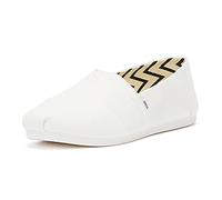 TOMS Original Canvas Alpargata Espadrilles Slip-On Shoes Flexible Comfort & Timeless Design White