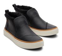 Toms Paxton Leather Blend Women's Black Boots UK 7