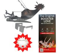 Tom's RiDICulous Things Rooster Love Beer Can Chicken Holder - Durable Beer Can Chicken Stand for Grill, Roaster, Oven, Smoker - BBQ Accessory for Juicy Flavorful Outdoor Barbecue