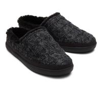 TOMS Sage Polyester Blend Women's Black Slippers