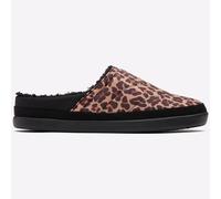 Toms Sage Womens Mule Summer Cozy Leopard Black