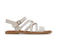 Toms Sephina Leather Womens Chic Fashion Designer Sandals Grey