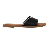 TOMS Women's Casual Flat Slide Sandal with Leather Suede Mix and Eco-Friendly OrthoLite Insoles