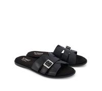 Toms Sol Mule Leather Women's Black Sandals UK 3