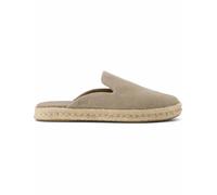 TOMS Suede Slip On Espadrille Mules Natural