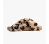 Toms Susie Eva Womens Slippers Shoes in Leopard - 4 UK