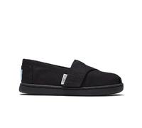 TOMS TINY ALPARGATA Black Canvas UK10.0