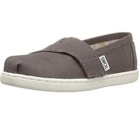 TOMS Tiny Alpargata Recycled Cotton Canvas Espadrille, Drizzle Grey