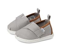 TOMS Tiny Alpargata Recycled Cotton Canvas Espadrille, Drizzle Grey