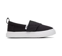 TOMS Tiny Boy Alpargata Fenix Slip On Loafer Flat, Black, 5 UK