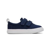 TOMS Tiny Boy Fenix Double Strap Sneaker, Navy, 4 UK