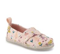 TOMS Girl's Classic Alpargata Loafer Flat, Ballet Pink Glitter Fairy Garden, 4 UK Child
