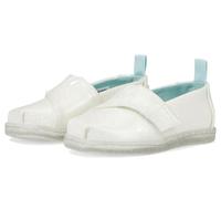 TOMS Tiny Girl's Classic Alpargata Loafer Flat, White Confetti Coated Glitter, 10 UK