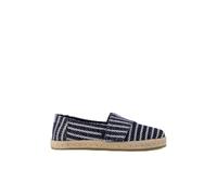 TOMS Toddler Boy's Alpargata Rope 2.0 Espadrille Loafer Flat, Navy Nautical Stripe, 10 UK