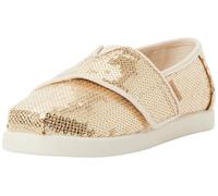 TOMS Toddler Girls Alpargata Classic Espadrille, Champagne Mini Sequins, 4