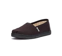 TOMS Unisex Kids Alpargata Loafer Flat, Black, 3.5 UK