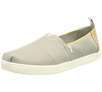 TOMS Unisex Kids Alpargata Loafer Flat, Grey Brown, 2 UK