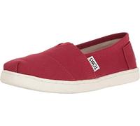 TOMS Unisex Kids Alpargata Loafer Flat, Red, 5 UK