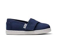 TOMS Unisex Kids Tiny Alpargata Loafer Flat, Navy, 3 UK Child