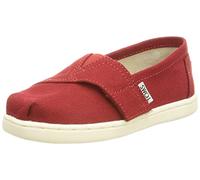 TOMS Unisex Kids Tiny Alpargata Loafer Flat, Red, 1.5 UK