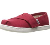 TOMS Unisex Kids Tiny Alpargata Loafer Flat, Red, 4 Child UK