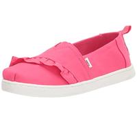 TOMS Unisex Ruffle Alpargata Loafer Flat, Raspberry, 3 UK