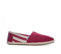 TOMS Women's Stripe University Classics Alpargata Espadrilles, Red (Red), 6.5 UK
