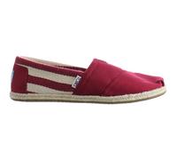 Toms University Classic Alpargata Womens Red Espadrilles Canvas - Size UK 4.5