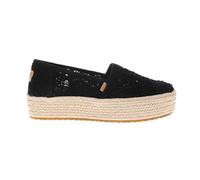 TOMS Valencia Leather Women's Black Espadrilles - UK 7