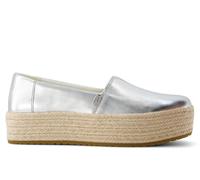 Toms Valencia Womens Shoes | Slip On Shoes | Silver | UK Size 6