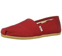 Toms Womens Classics Canvas Pumps in Red Textile - Size UK 4