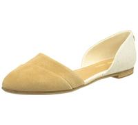 TOMS WOMEN JUTTI DORSAY Doe Suede/Yarn Dye UK4.5