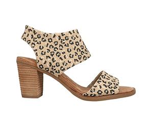 TOMS WOMEN MAJORCA CUTOUT Natural Textured Cheetah UK8