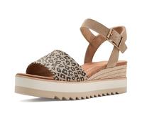 TOMS Women’s Diana Mule Wedge Sandal, Comfortable Slip-On with Cushioned Midsole & Wedge Heel for Day-to-Night Wear, Beige, 7.5