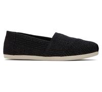 Toms - Womens Alpargata Black Metallic Linen Stripe Us 8,5 / Eu 39