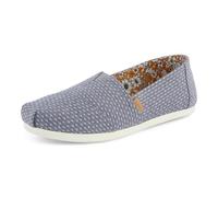 TOMS Women's Alpargata Classic Espadrille Loafer, Niagara Mist Chambray Dot, 7 UK Light Blue