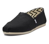 TOMS Alpargata Hrtg Women's Canteen Refibra Recy Cotton Sl Espardrilles (Black White, UK 6.5)