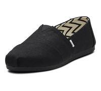Toms Women's Alpargata Classic Slip-on Espadrille, Textile Upper, Black/Black Heritage Canvas, 9