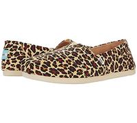TOMS ALPARGATA Womens Canvas Espadrilles Beige/Leopard - UK 4
