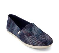 TOMS Women's Alpargata CloudBound Espadrille Loafer Flat, Navy Novelty Denim, 3 UK