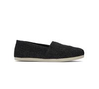 TOMS Women's Alpargata Cloudbound Loafer Flat , Black Metallic Linen Stripe,3.5 UK