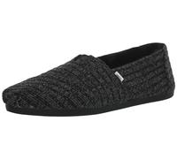 TOMS Women's Alpargata Cloudbound Loafer Flat , Black Rib Knit Faux Fur,3 UK