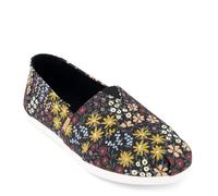 TOMS Women's Alpargata CloudBound Loafer Flat, Black Wildflowers, 5 UK