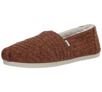 TOMS Women's Alpargata Cloudbound Loafer Flat , Burnt Orange Rib Knit Faux Fur,6 UK