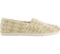 TOMS Women's Alpargata CloudBound Loafer Flat, Natural Multi Cozy Global Woven/Faux Fur, 4.5 UK