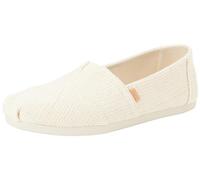 TOMS Women's Alpargata Cloudbound Loafer Flat , Natural Undyed Metallic Linen Stripe,4 UK