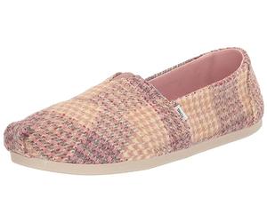 TOMS Women's Alpargata Cloudbound Loafer Flat , Pink Quartz Plaid Tweed,8 UK