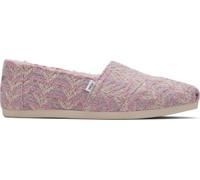 TOMS Women's Alpargata CloudBound Loafer Flat, Vintage Pink Cozy Global Woven/Faux Fur, 8 UK