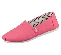 TOMS Women's Alpargata Espadrille Loafer Flat, Shell Pink Heritage Canvas, 3 UK